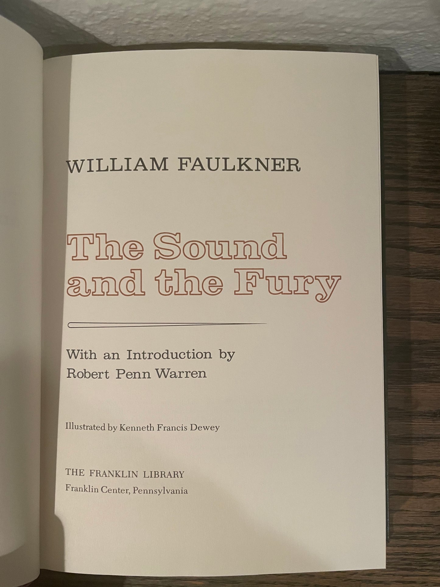 The Sound and the Fury. William Faulkner.