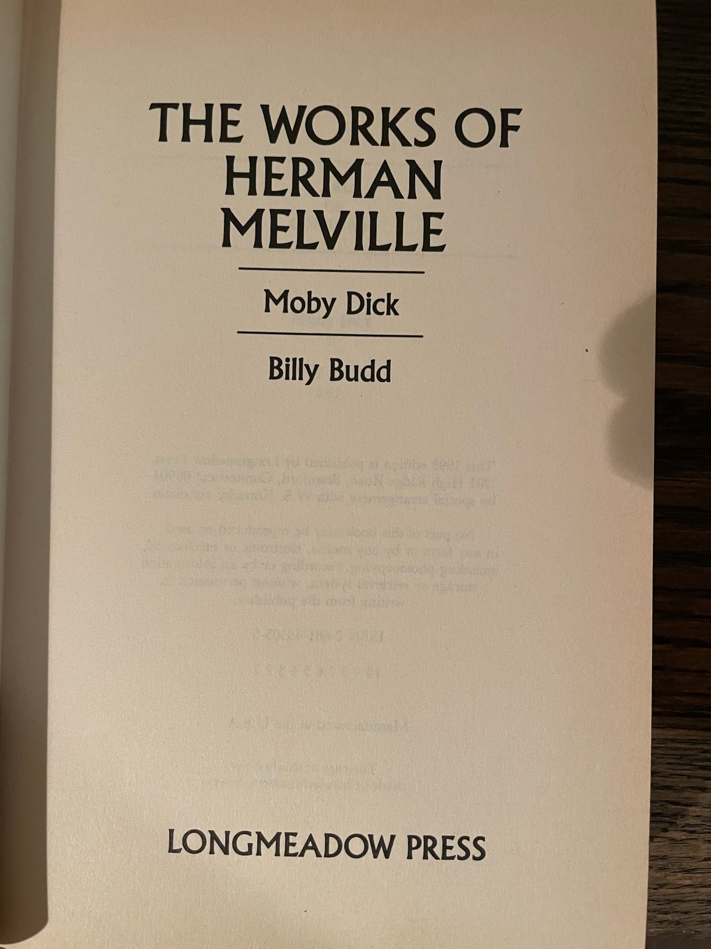 Works of Herman Melville.