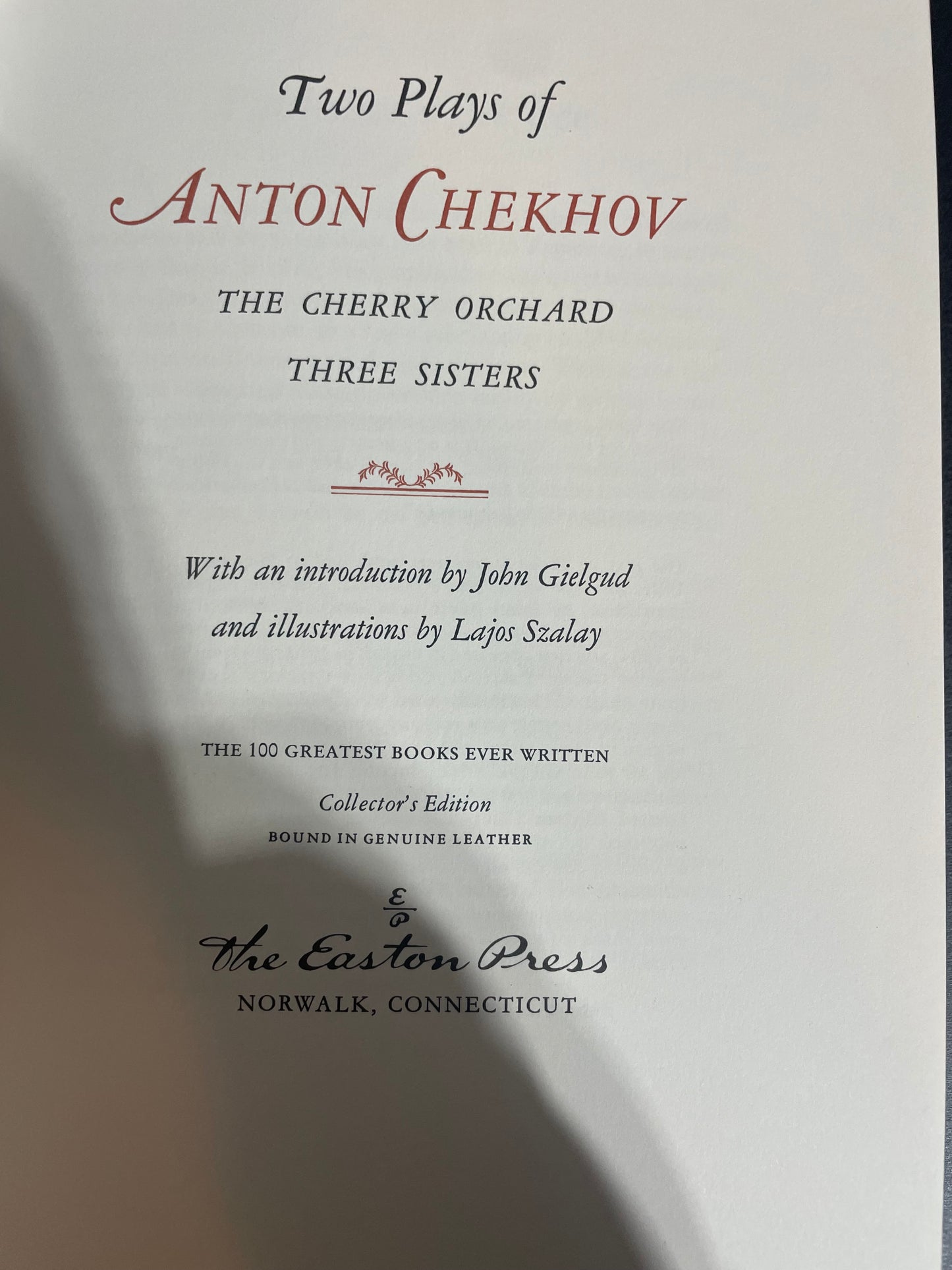 Anton Chekhov. Two Plays. The Cherry Orchard. Three Sisters.